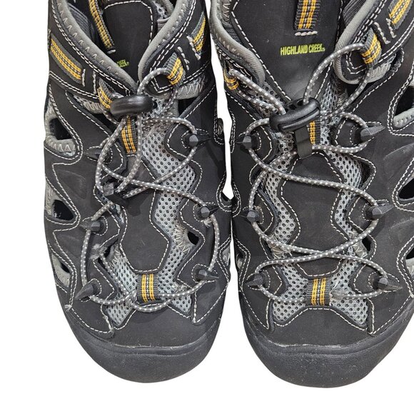 Highland Creek Mens Size 13 Riptide 2 Black Closed-Toe Hiking Sandals With Adjus - Picture 2 of 6